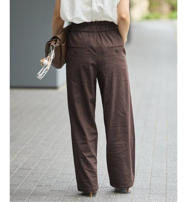 JOURNAL STANDARD「《追加2》ウォッシャブルコットンリネVISストレートパンツ」|その他|