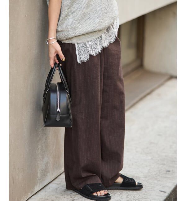 JOURNAL STANDARD「《追加2》ウォッシャブルコットンリネVISストレートパンツ」|その他|