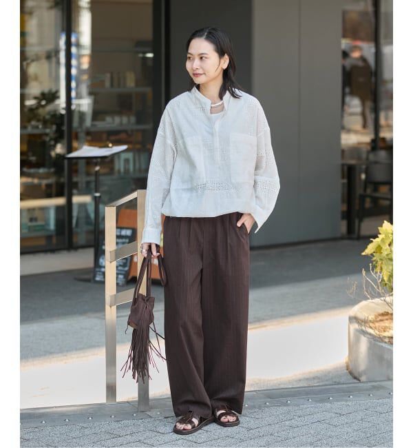 JOURNAL STANDARD「《追加2》ウォッシャブルコットンリネVISストレートパンツ」|その他|