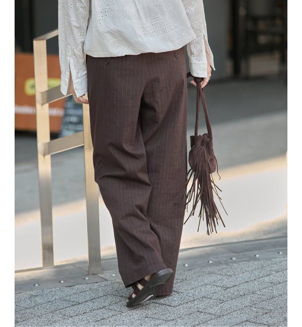 JOURNAL STANDARD「《追加2》ウォッシャブルコットンリネVISストレートパンツ」|その他|