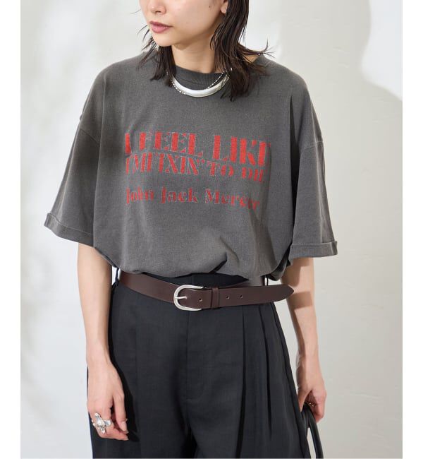 JOURNAL STANDARD「別注【J.J.Mercer / ジェイジェイマーサー】メランジTEE」|Tシャツ・カットソー|ブラック A