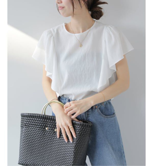 JOURNAL STANDARD relume「ラミーボイルクロスラッフルブラウス」|シャツ・ブラウス|