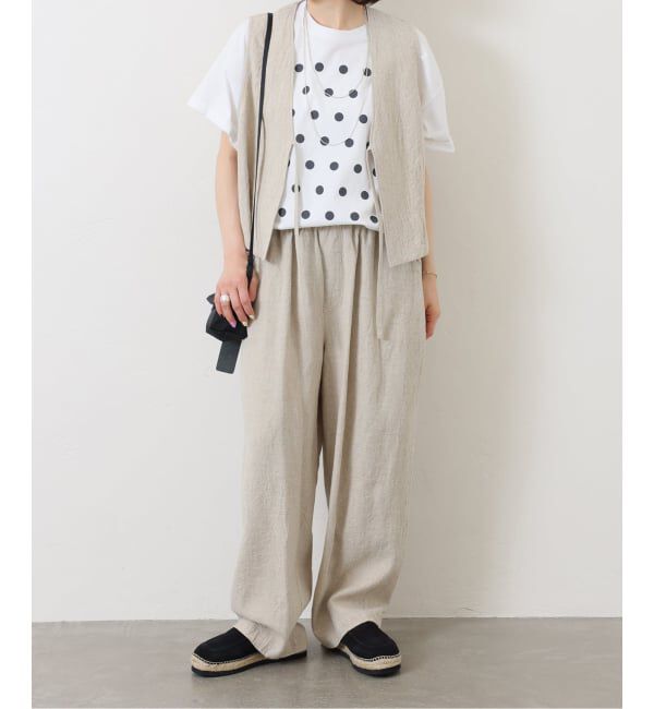 journal standard luxe「リネンキャンバス ノットベスト」|ダウンベスト・ベスト|