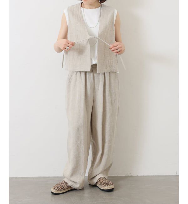 journal standard luxe「リネンキャンバス ノットベスト」|ダウンベスト・ベスト|