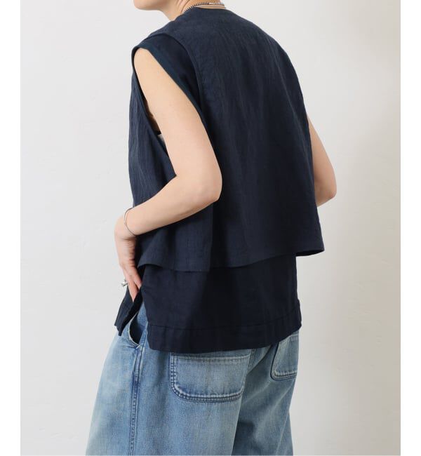 journal standard luxe「リネンキャンバス ノットベスト」|ダウンベスト・ベスト|