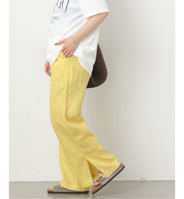 JOURNAL STANDARD relume「《一部WEB限定追加2》麻スリットイージーパンツ」|その他|イエロー