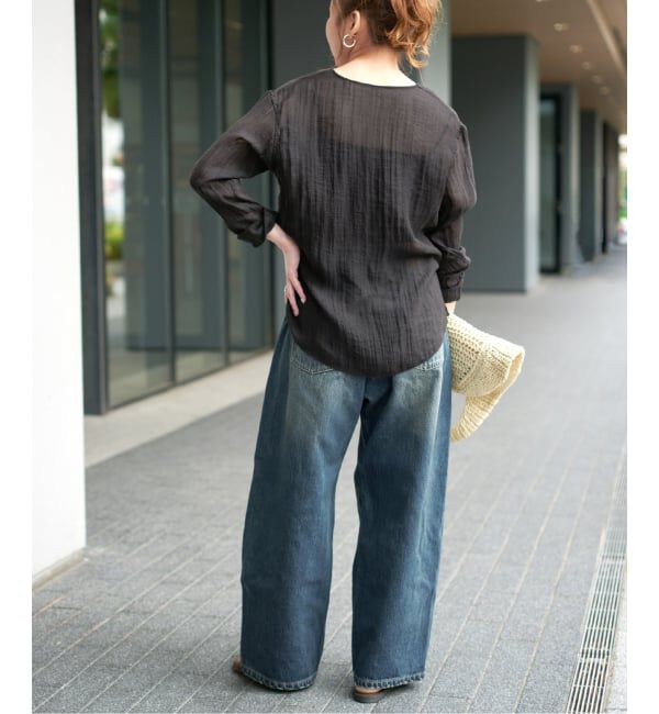 Spick and Span「《WEB限定サイズ有り / 追加》5 1/2 TUCKBARREL DENIM」|デニム|