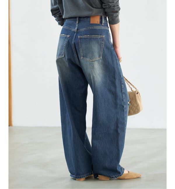 Spick and Span「《WEB限定サイズ有り / 追加》5 1/2 TUCKBARREL DENIM」|デニム|