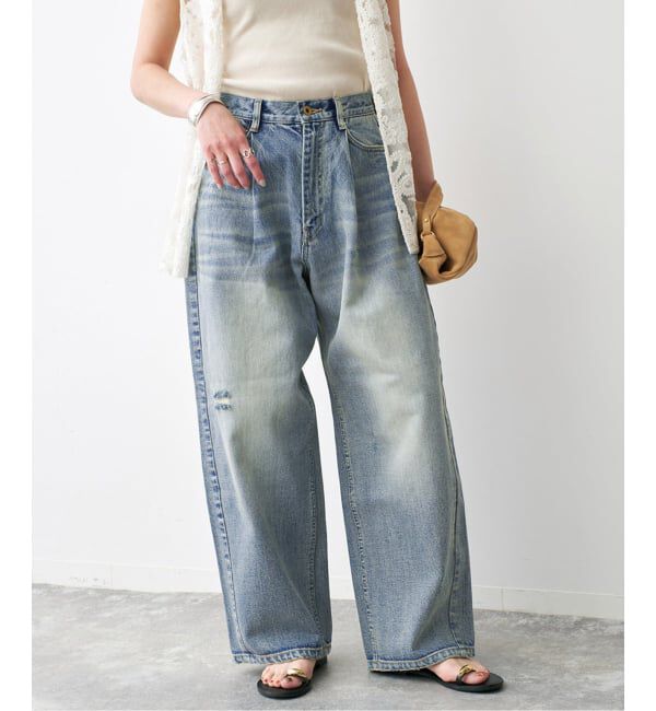 Spick and Span「《WEB限定サイズ有り / 追加》5 1/2 TUCKBARREL DENIM」|デニム|