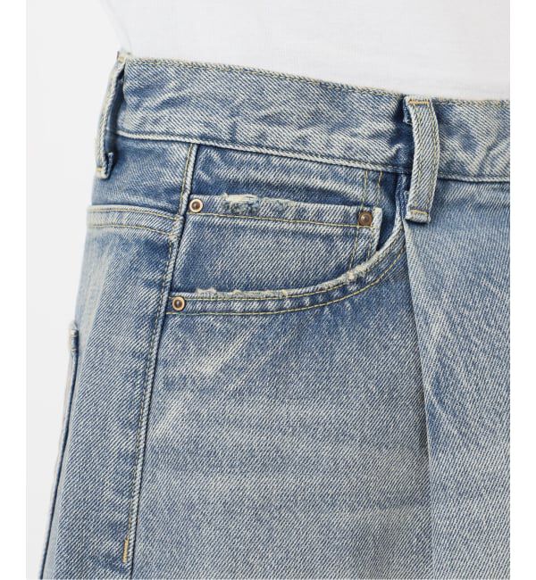 Spick and Span「《WEB限定サイズ有り / 追加》5 1/2 TUCKBARREL DENIM」|デニム|