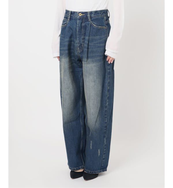 Spick and Span「《WEB限定サイズ有り / 追加》5 1/2 TUCKBARREL DENIM」|デニム|
