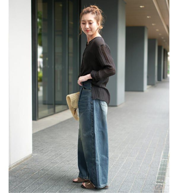 Spick and Span「《WEB限定サイズ有り / 追加》5 1/2 TUCKBARREL DENIM」|デニム|