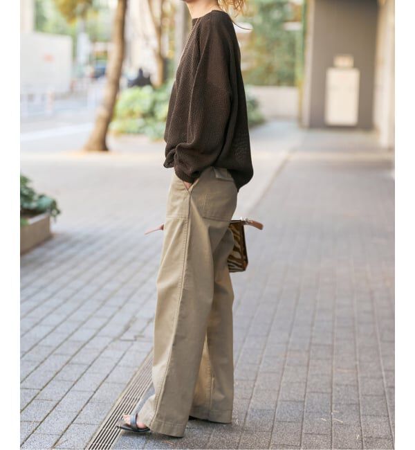 Spick and Span「《追加2》ルーズベイカーパンツ」|カーゴ|