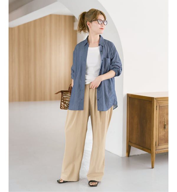 Spick and Span「2.25オンスシアーデニムシャツ」|シャツ・ブラウス|