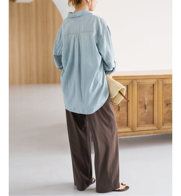 Spick and Span「2.25オンスシアーデニムシャツ」|シャツ・ブラウス|