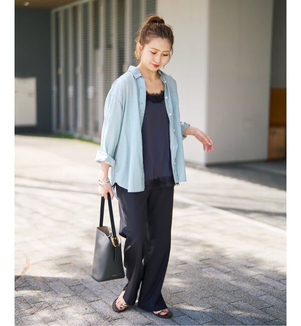 Spick and Span「2.25オンスシアーデニムシャツ」|シャツ・ブラウス|