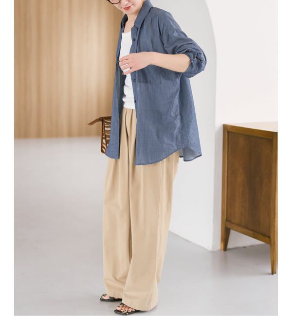 Spick and Span「2.25オンスシアーデニムシャツ」|シャツ・ブラウス|