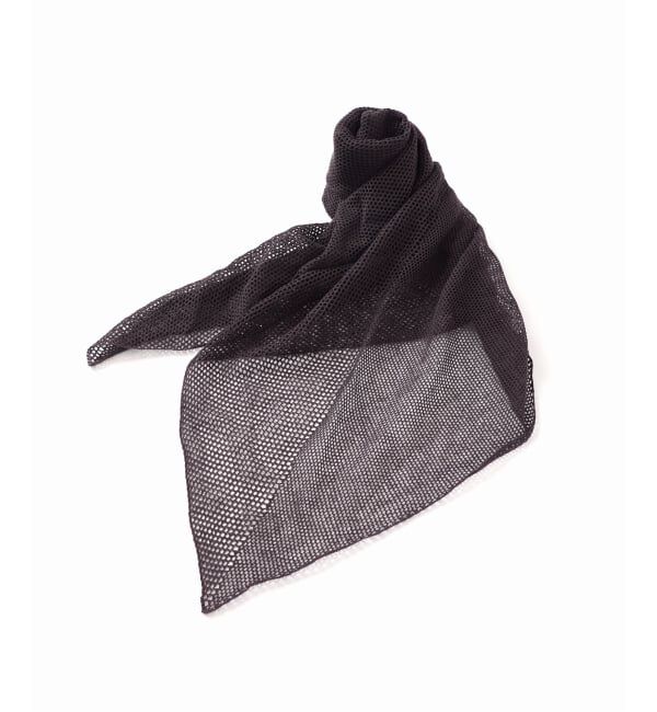 NOBLE「THROW/スロー Linen Cross Mesh Scarf」|ストール|