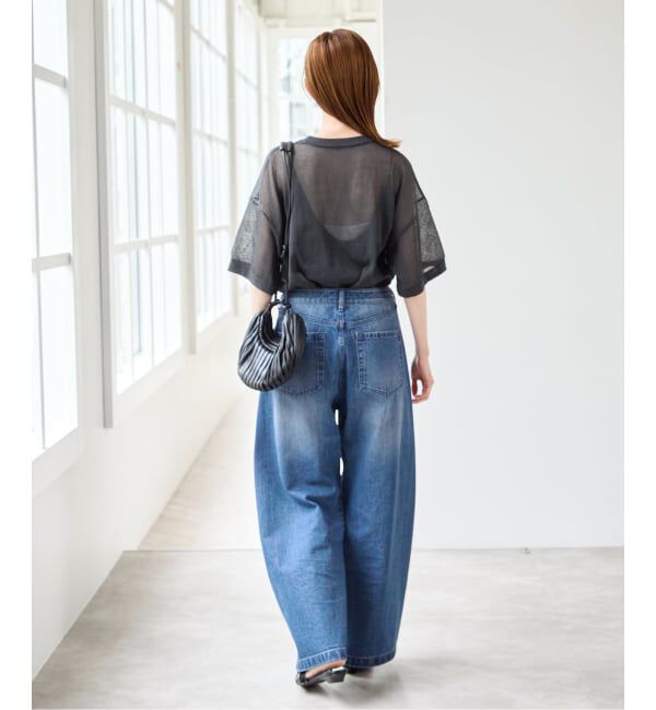 U by SPICK&SPAN「《WEB限定 / 追加予約》バレルレッグバギーデニム」|デニム|