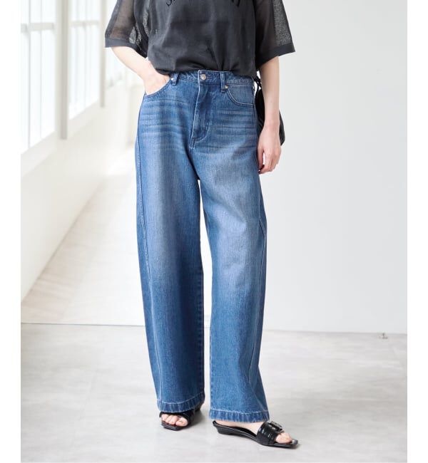 U by SPICK&SPAN「《WEB限定 / 追加予約》バレルレッグバギーデニム」|デニム|