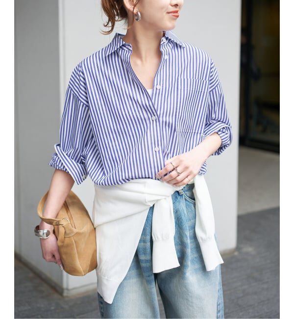 Spick and Span「《追加3》50コットンコンパクトシャツ」|シャツ・ブラウス|