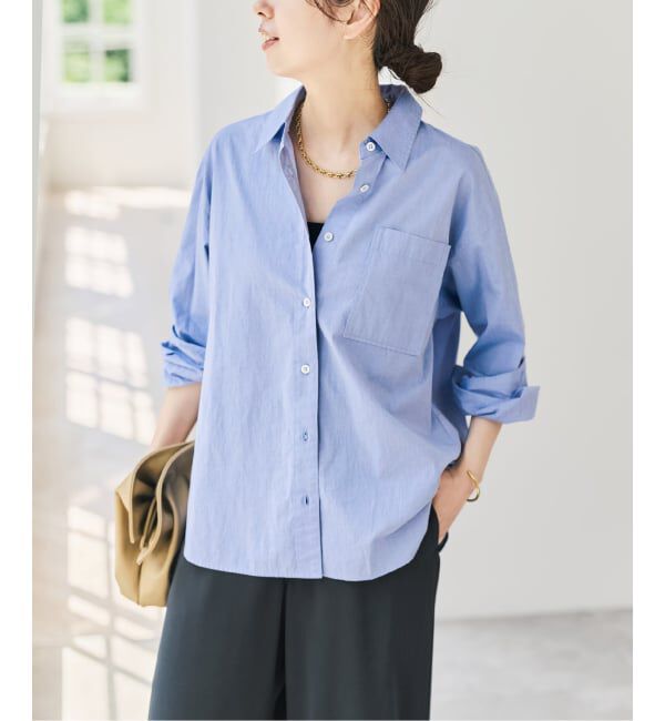 Spick and Span「《追加3》50コットンコンパクトシャツ」|シャツ・ブラウス|