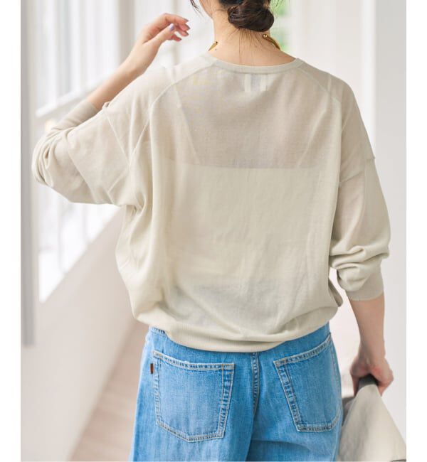 Spick and Span「ウォッシャブルシアークルーカーディガン」|カーディガン|
