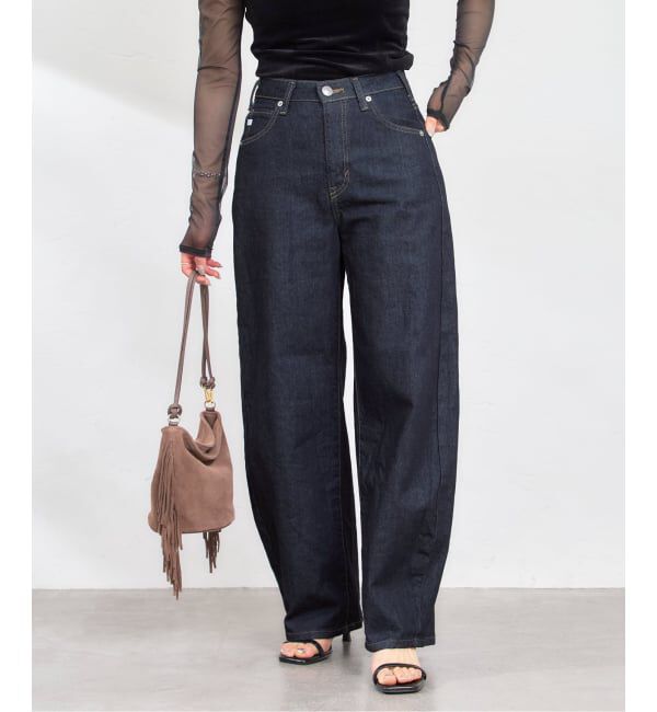 U by SPICK&SPAN「《追加》SOMETHING / サムシング HANA CURVE TAPERED 2」|デニム|