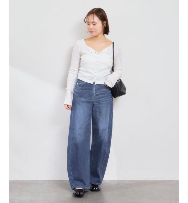 U by SPICK&SPAN「《追加》SOMETHING / サムシング HANA CURVE TAPERED 2」|デニム|