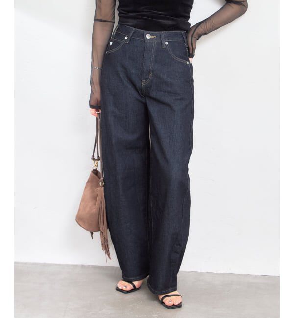 U by SPICK&SPAN「《追加》SOMETHING / サムシング HANA CURVE TAPERED 2」|デニム|