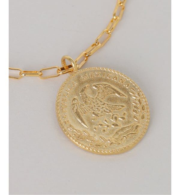 NOBLE「chibi jewels/チビジュエルズ mini rectangle chain Mex Coin necklace」|ネックレス|