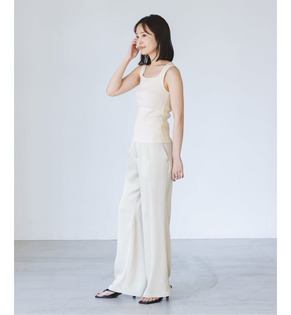 NOBLE「《アンサンブル対応》MAISON CORNICHON/メゾン コルニション Square Tank TOP」|タンクトップ|