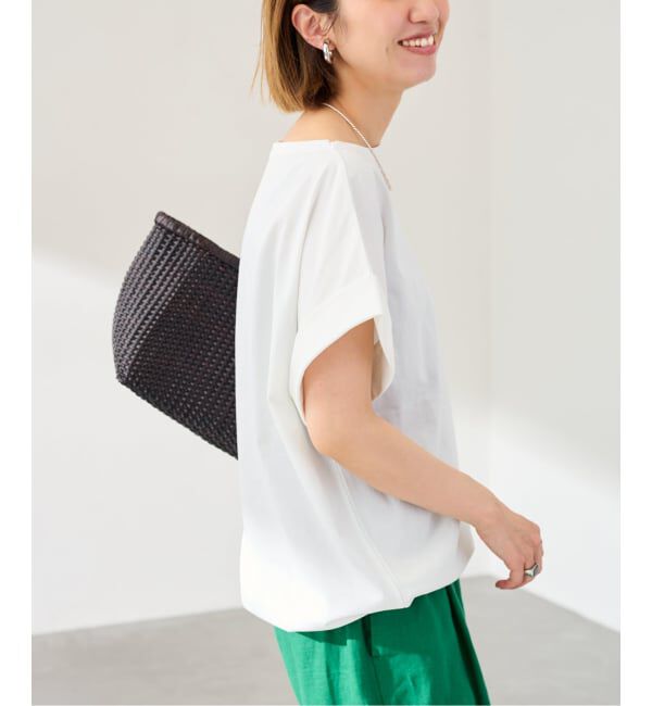 FRAMeWORK「≪予約≫ボートネック裾ドロストプルオーバー」|Tシャツ・カットソー|