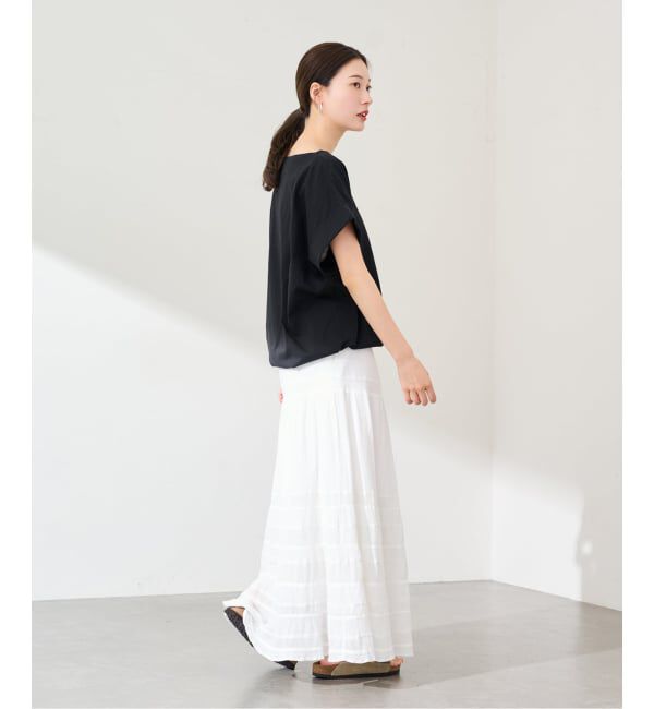 FRAMeWORK「≪予約≫ボートネック裾ドロストプルオーバー」|Tシャツ・カットソー|