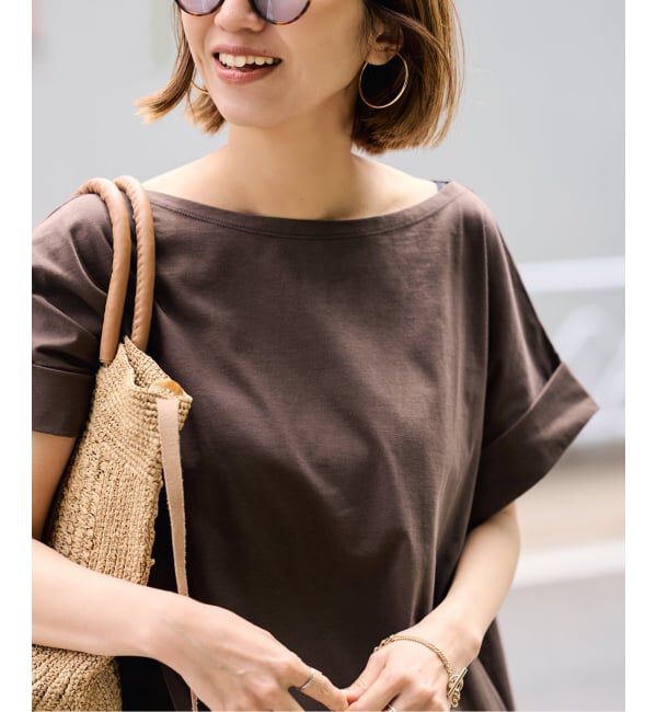 FRAMeWORK「≪予約≫ボートネック裾ドロストプルオーバー」|Tシャツ・カットソー|