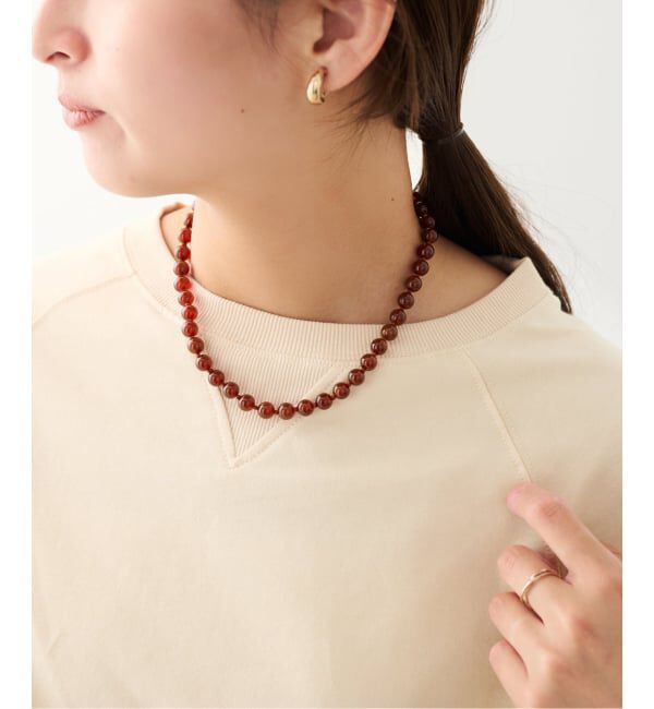 FRAMeWORK「≪追加予約≫OCUCCI/オクチ 別注STONE8mm 43CM CHOKER RED AGATE」|ネックレス|