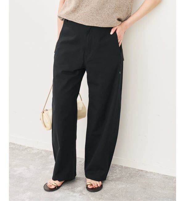 Spick and Span「《予約》ライトコットンバレルレッグパンツ」|その他|