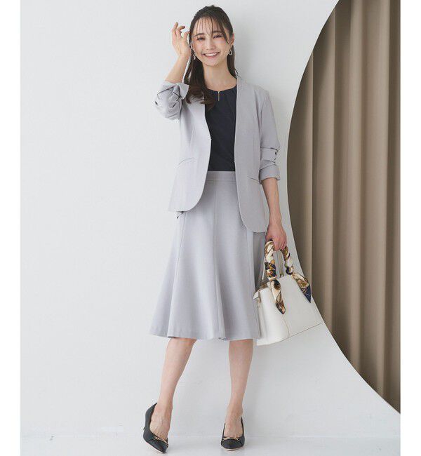 any SiS「【UVカット / 接触冷感 / 吸水速乾】スマートビューティストレッチ ノーカラージャケット」|ノーカラージャケット|