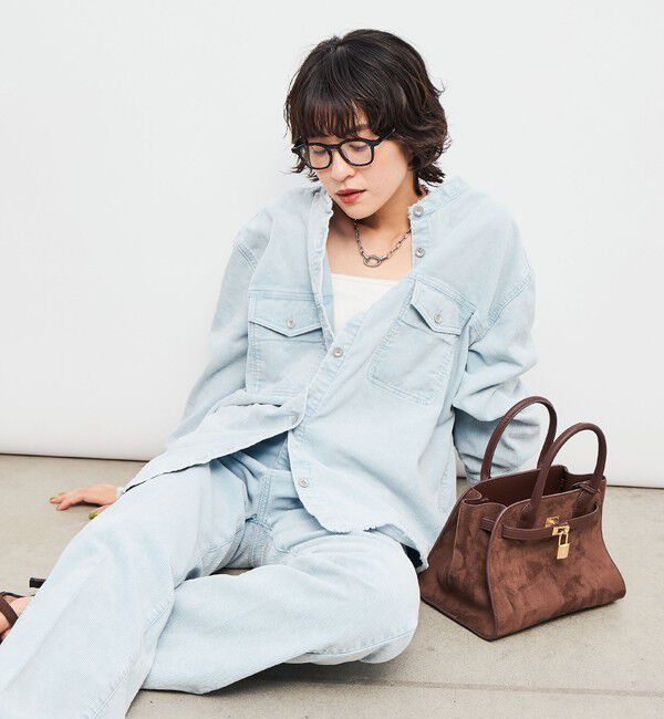 Rie Miller「【RM denim】センタープレスハイウエストパンツ」|デニム|