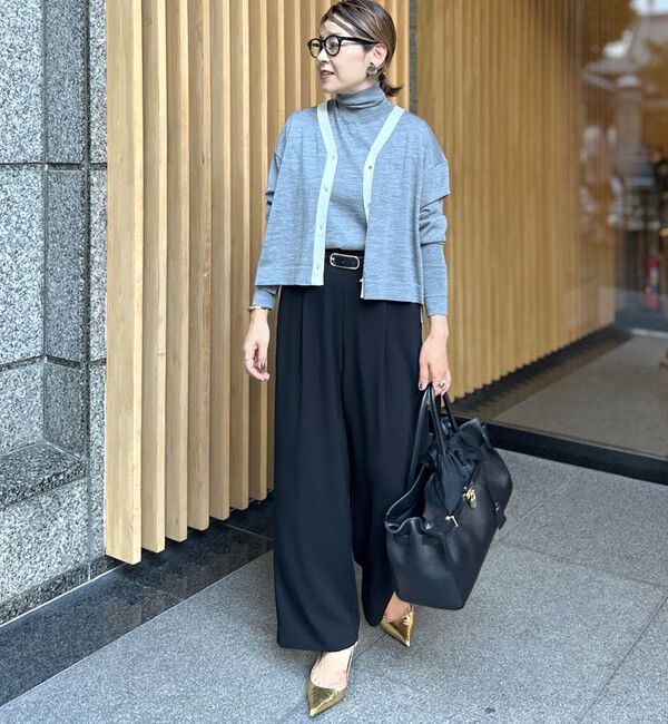 NOLLEY'S「ウォッシャブルバックサテンジョーゼットイージーパンツ」|その他|