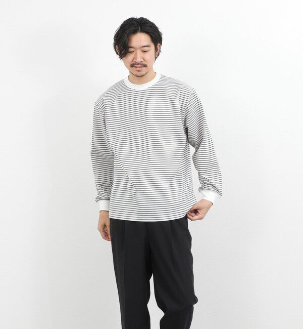 NOLLEY'S goodman「シルケットボーダーロンＴ 26SS」|Tシャツ・カットソー|