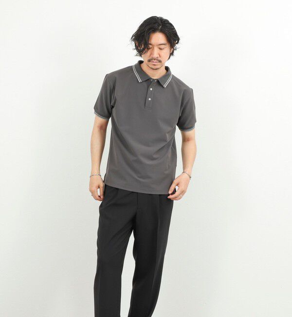 NOLLEY'S goodman「【TAION/タイオン】NON DOWN BASIC JERSEY HARF SLEEVE POLO 26SS」|ポロシャツ|