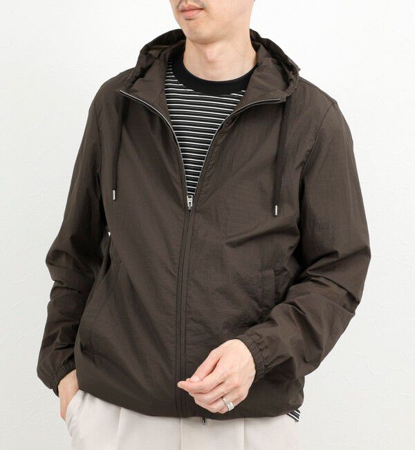 NOLLEY'S goodman「【HERNO】MICRO RIPSTOP NYLON HOODIE」|ブルゾン・スタジャン|