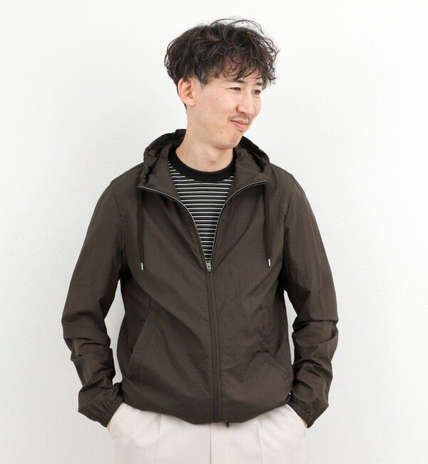 NOLLEY'S goodman「【HERNO】MICRO RIPSTOP NYLON HOODIE」|ブルゾン・スタジャン|