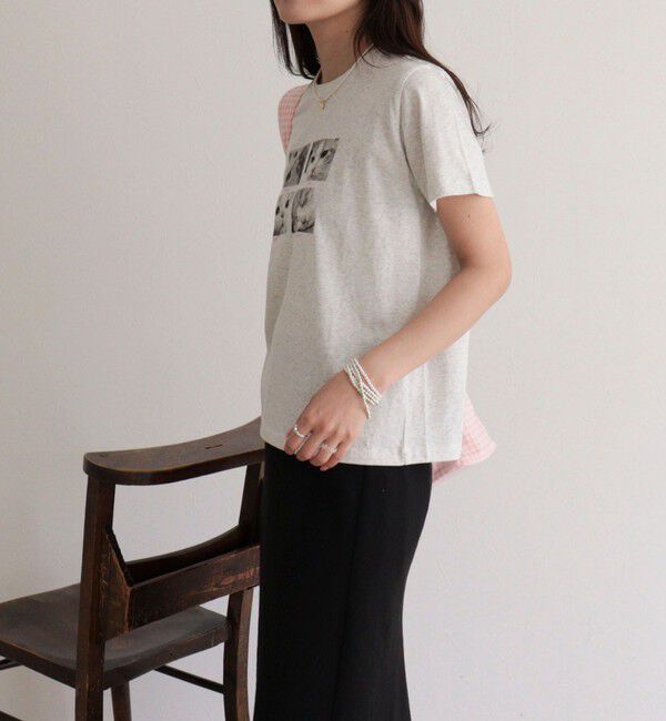 fredy emue「刺しゅう入りCAT PHOTO Tシャツ」|Tシャツ・カットソー|