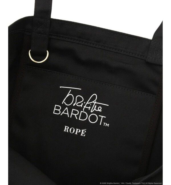 ROPE「【Brigitte Bardot&times;ROPE'・コラボ】モノクロフォトプリントキャンバストートバッグ【A4対応】」|トートバッグ|