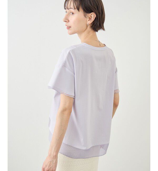 Rope&rsquo;Picnic「70シルケットシアードッキングトップス/着丈が選べる・UVカット・接触冷感」|Tシャツ・カットソー|
