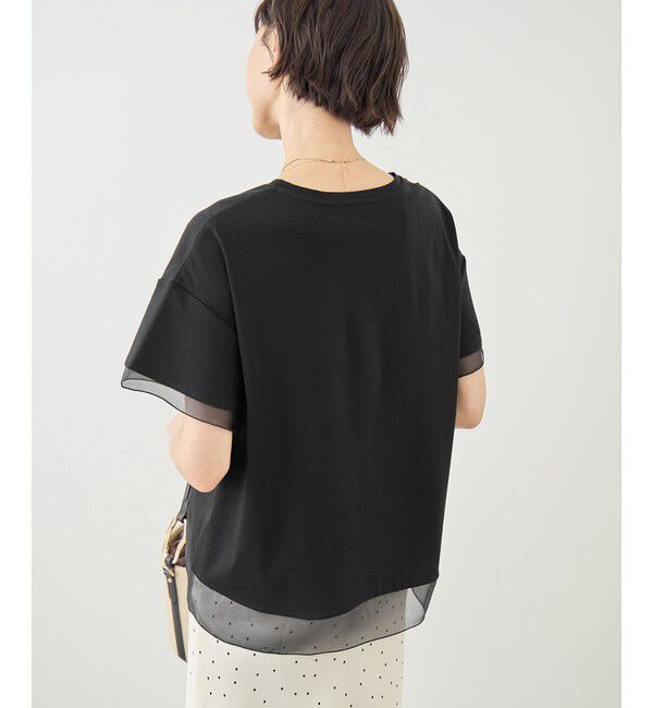 Rope&rsquo;Picnic「70シルケットシアードッキングトップス/着丈が選べる・UVカット・接触冷感」|Tシャツ・カットソー|