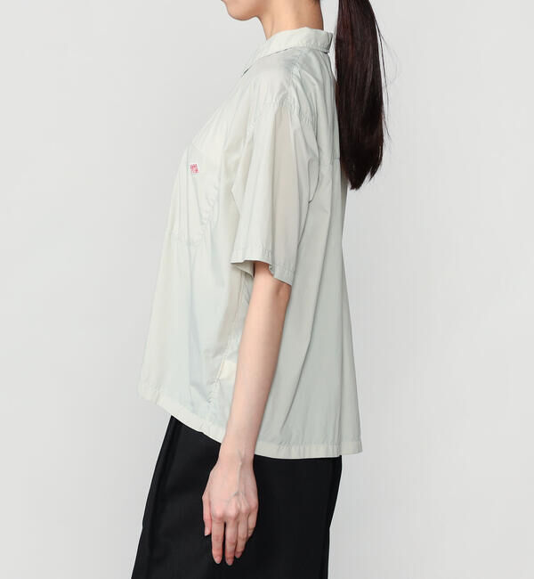 DANTON「DANTON |〈別注〉ナイロンタイプライター プランサーボタンダウン半袖シャツ WOMEN」|シャツ・ブラウス|