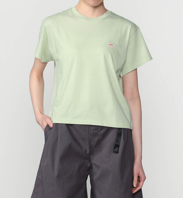 DANTON「DANTON | クルーネックTシャツ SOLID WOMEN」|Tシャツ・カットソー|LTGREEN